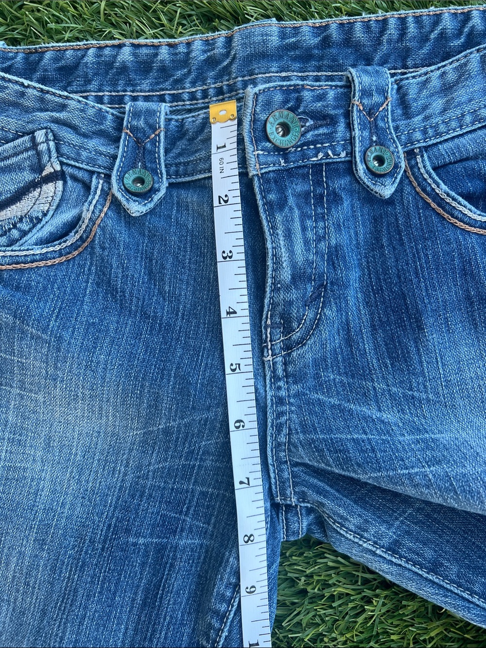 Armani Exchange Women's Light Blue Flared Jeans - Picture 3 of 15